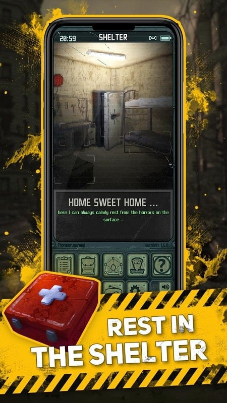 Pocket Survivor Expansion mod android - Cảnh trong game với nhân vật và môi trường