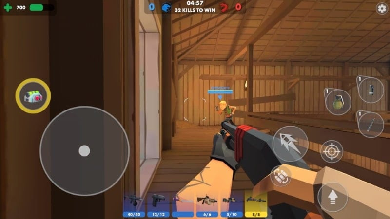 Polygun Arena aiming down sights