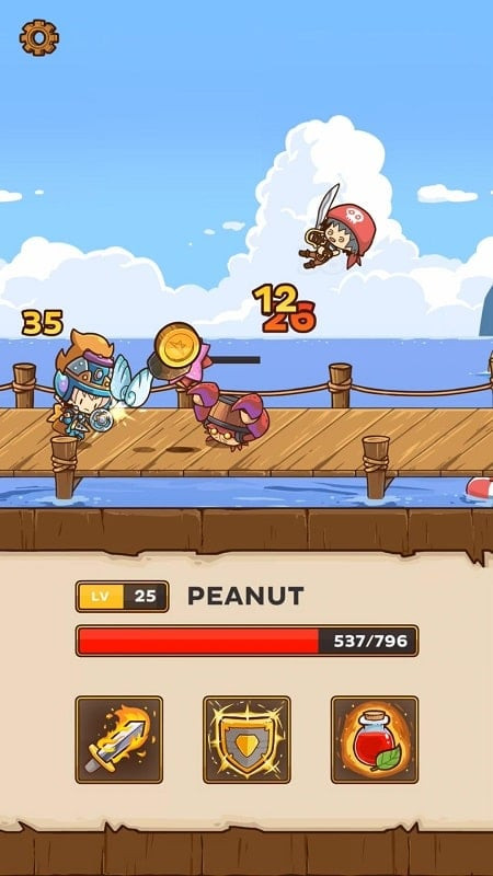 Postknight combat screenshot