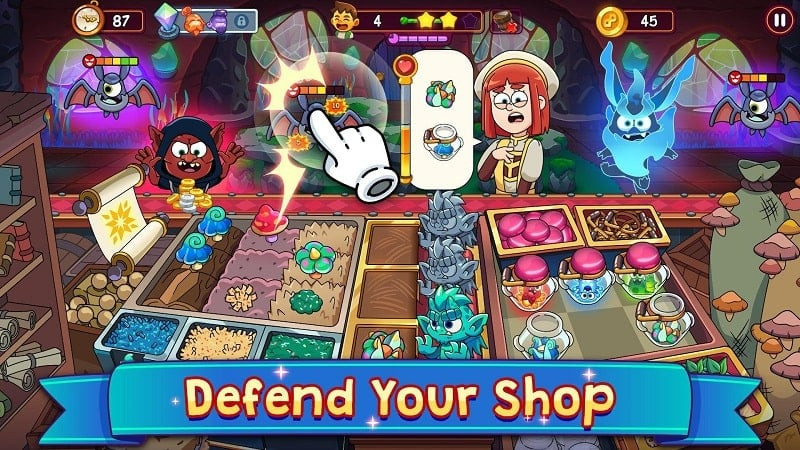 Potion Punch 2 gameplay screenshot showing potion brewing