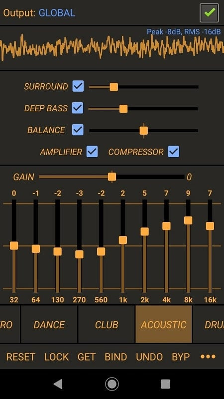 Power Audio Equalizer FX - Hiển thị âm thanh