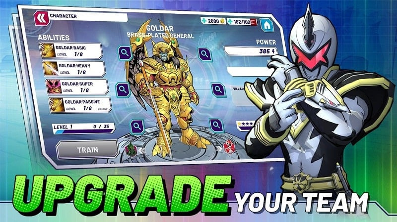 Power Rangers: Morphin Legends Character Selection Screen