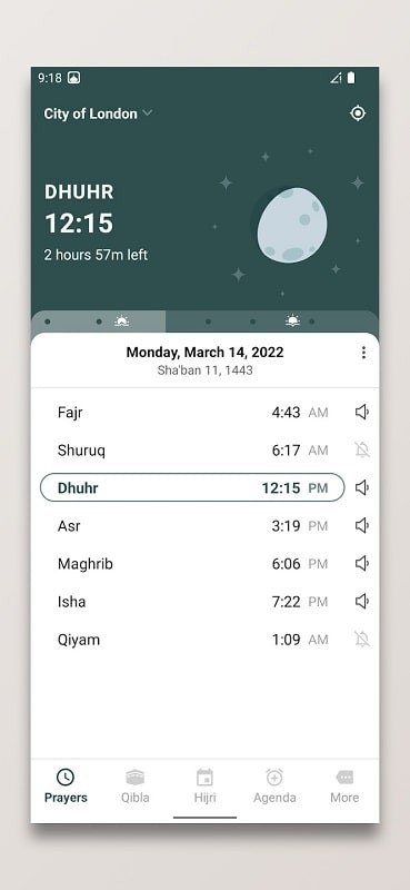 Prayer Times and Qibla mod