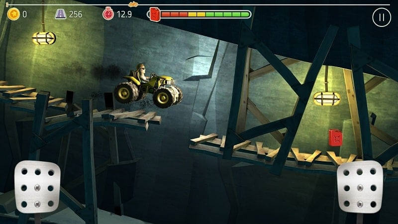 Prime Peaks desert level gameplay screenshot