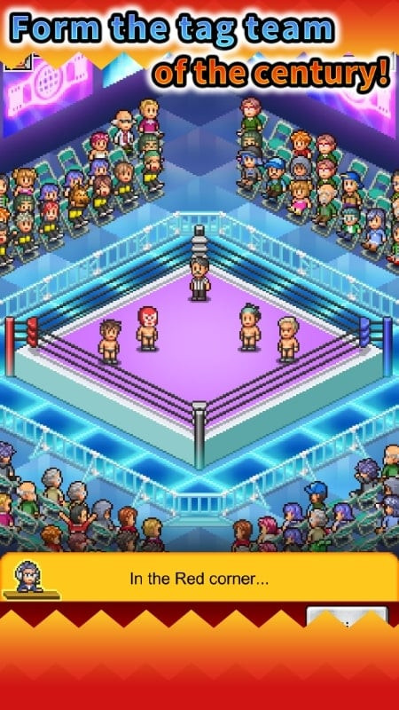 Pro Wrestler Story MOD APK press conference