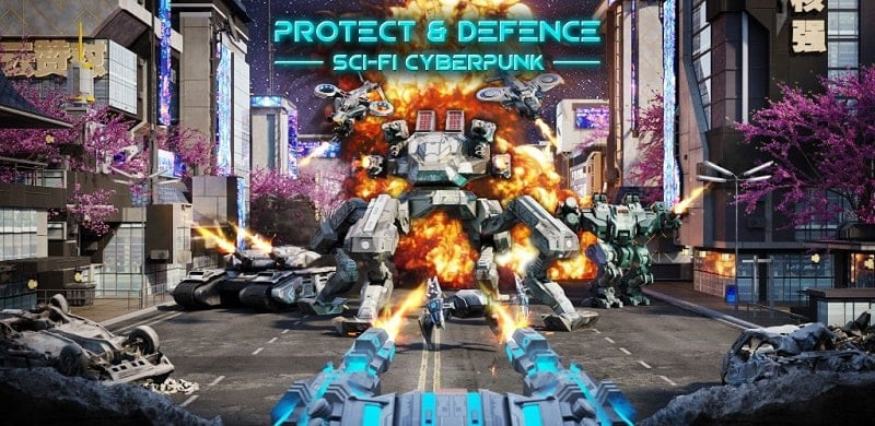 Protect & Defense Sci-Fi Cyber MOD APK