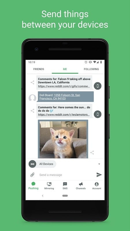 Pushbullet MOD APK Screenshot