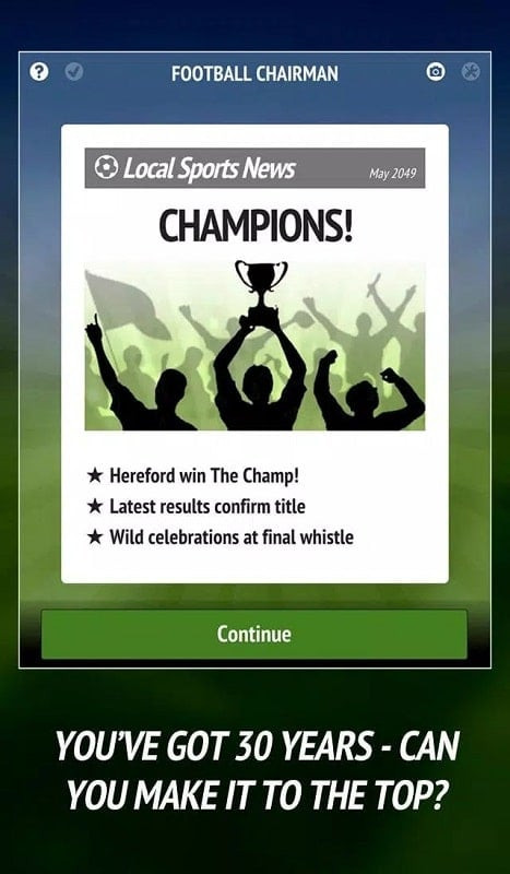 Managing operations in Football Chairman Pro