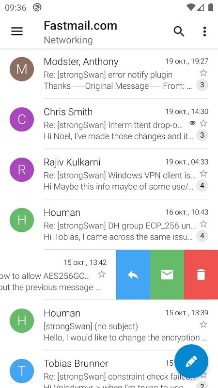 Managing multiple email accounts with Sugar Mail email app mod.