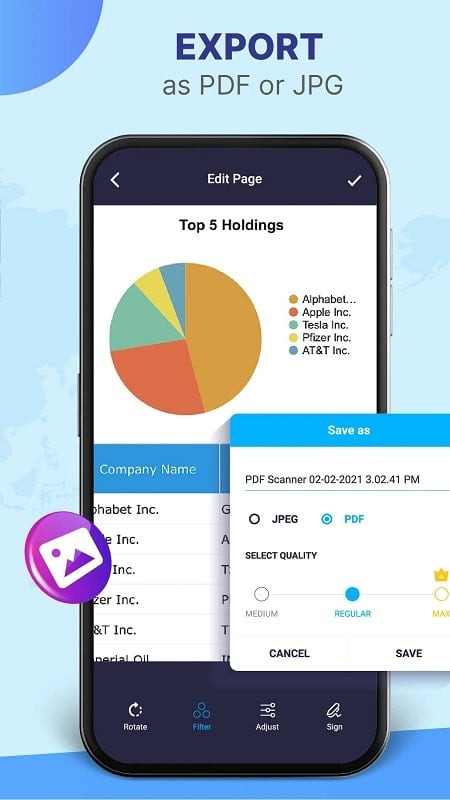 Scanning documents with Document Scan MOD APK