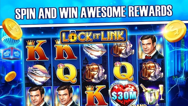 Quick Hit Casino Slot Games MOD APK - Hình ảnh minh họa giải thưởng lớn trong game