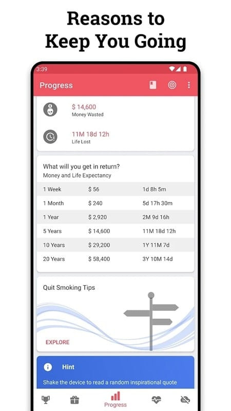 Quit Tracker MOD APK screenshot