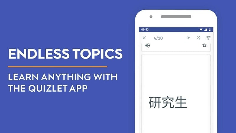 Quizlet MOD APK on Android device