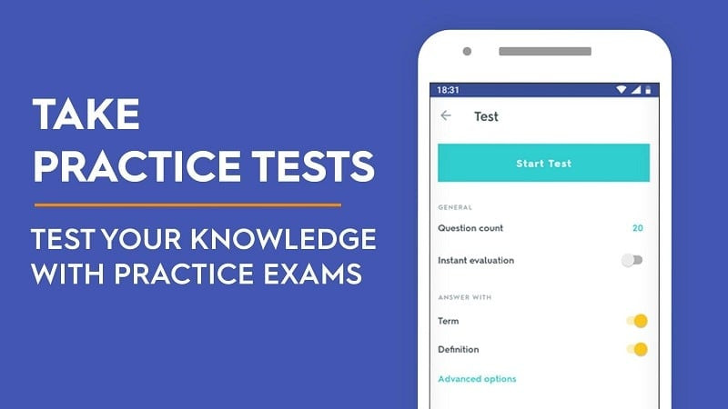 Quizlet MOD APK quiz feature