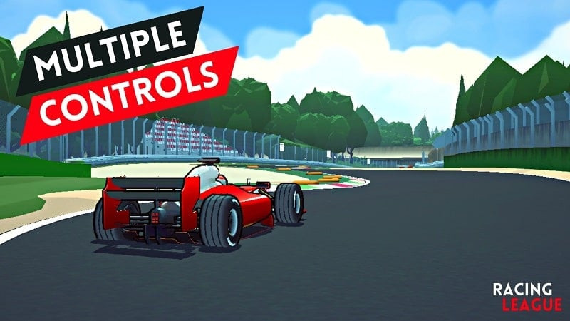 Diverse race tracks in Racing League MOD APK