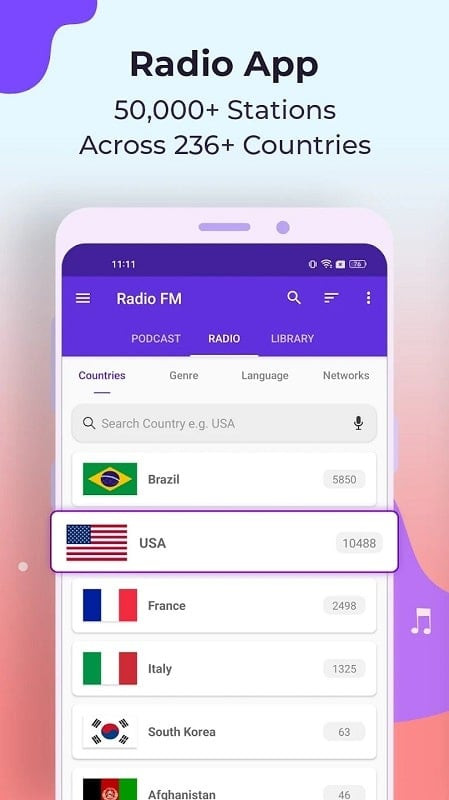 Radio FM mod apk features