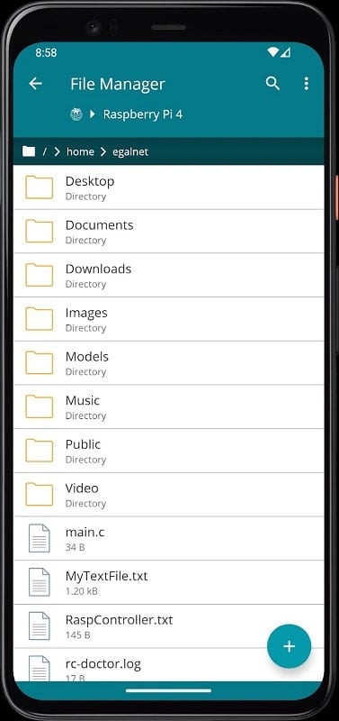 RaspController Android File Management