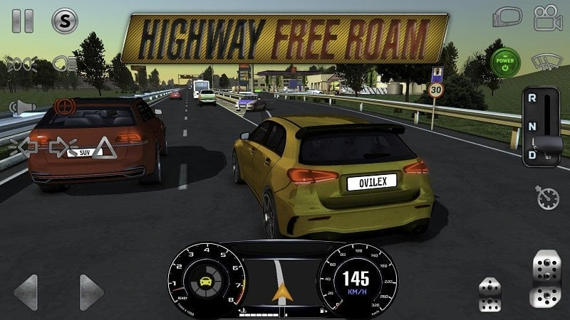 Multiplayer mode interface in Real Driving Sim MOD APK.