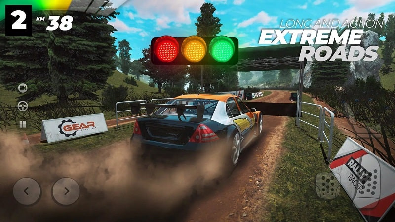 Real Rally car selection screen