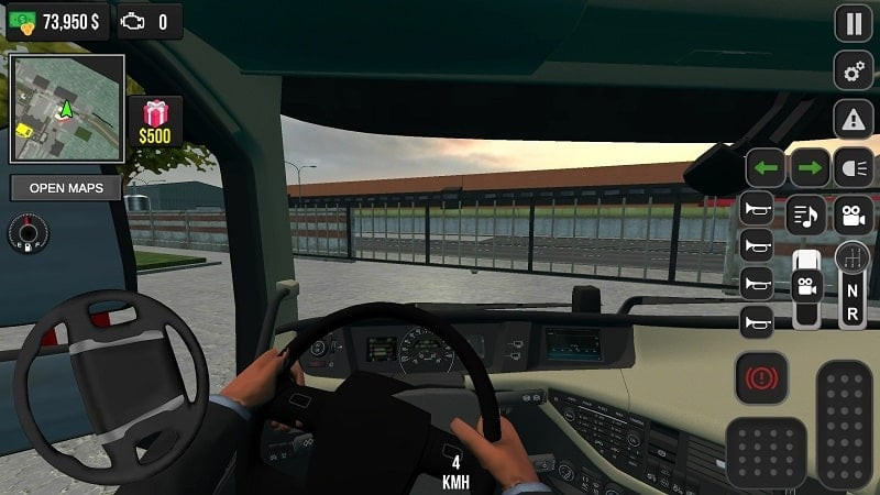 Real Truck Simulator MOD APK Interface