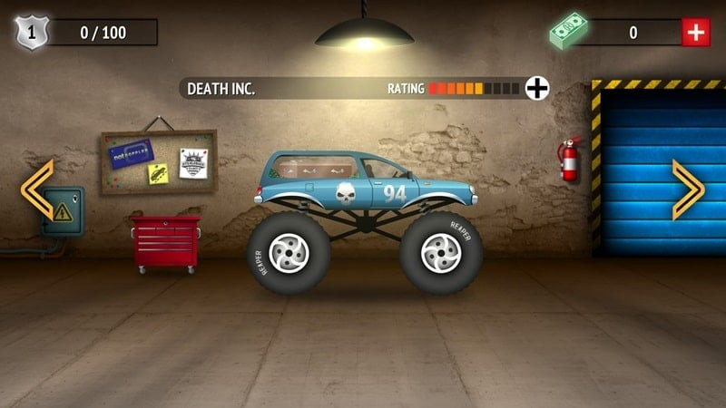 Renegade Racing garage screenshot