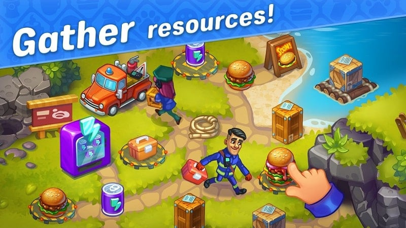 Rescue Dash MOD APK character upgrade screen