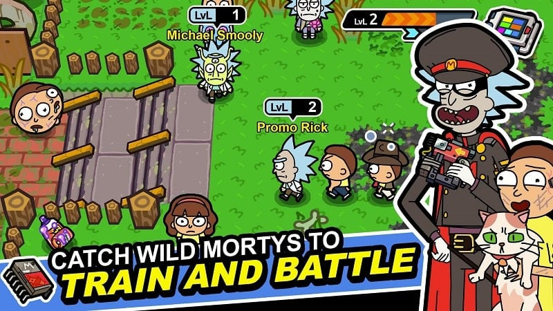 Rick and Morty Pocket Mortys Mod Gameplay