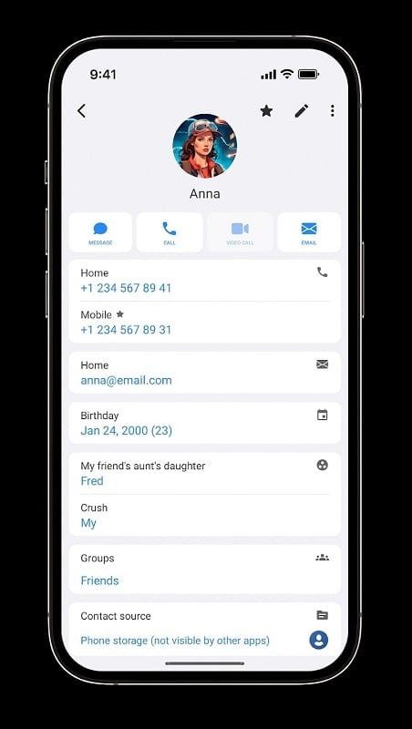 Right Contacts MOD APK Messaging Integration