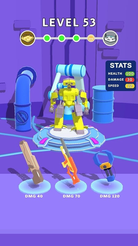 Robot Evolutions MOD APK gameplay screenshot