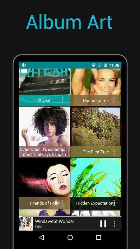 Rocket Music Player MOD APK Interface