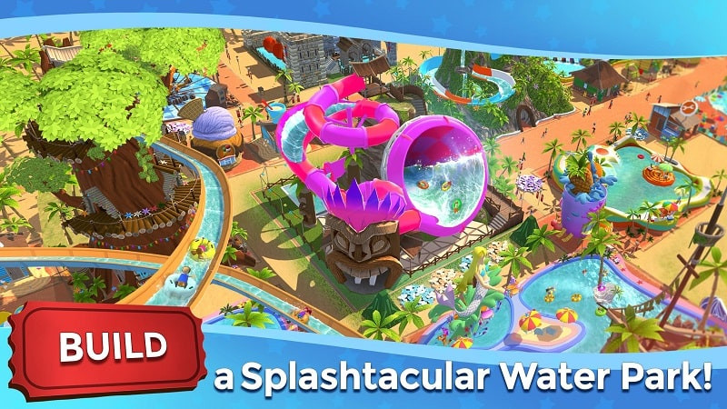 RollerCoaster Tycoon Touch MOD APK download button