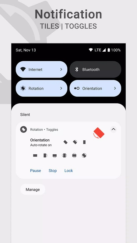 Rotation - Orientation Manager Features