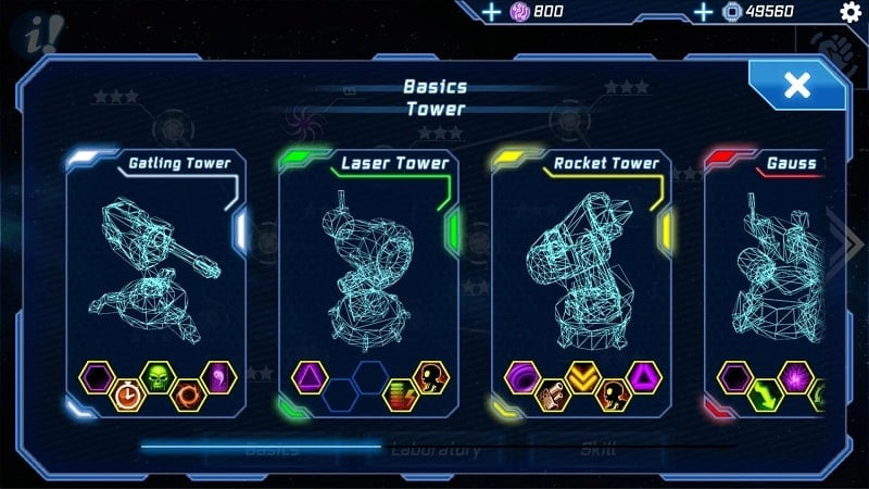 Sci-Fi Tower Defense Module TD gameplay screenshot