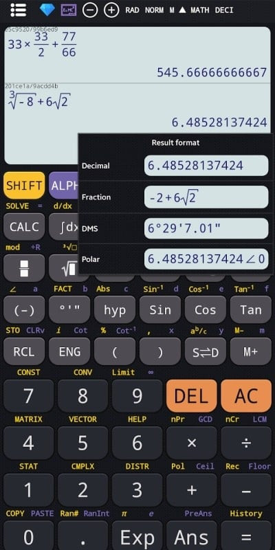 Graphing with Scientific Calculator Plus 991 MOD APK