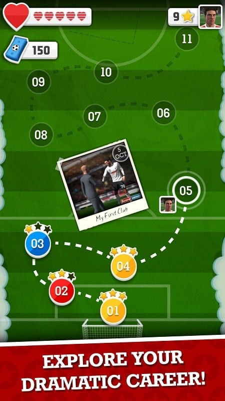 Score! Hero gameplay screenshot showing a player