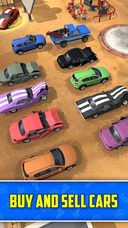 Scrapyard Tycoon car recycling screenshot