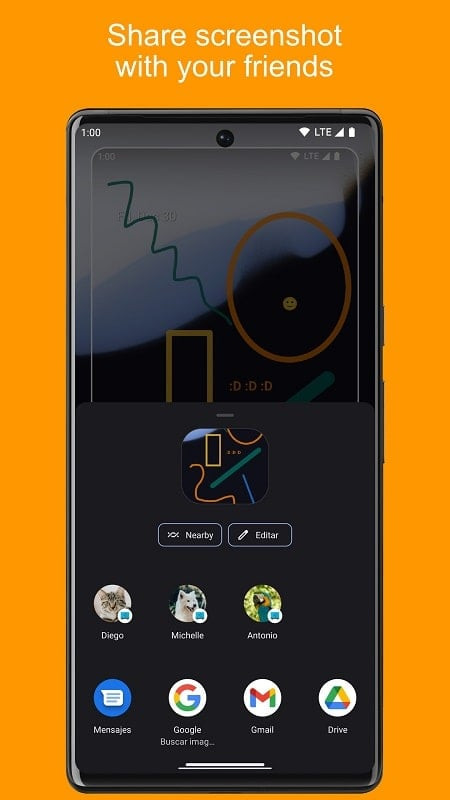 Screenshot Assistant MOD APK sharing feature