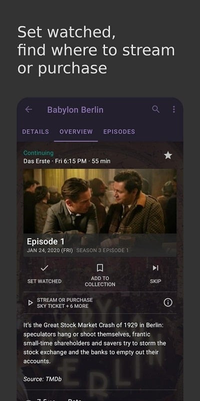 SeriesGuide MOD APK Trakt Integration