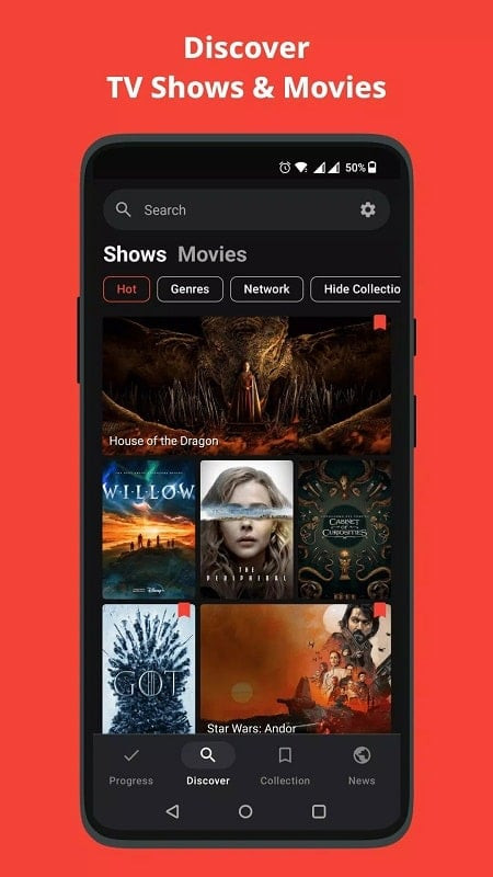 Showly app interface