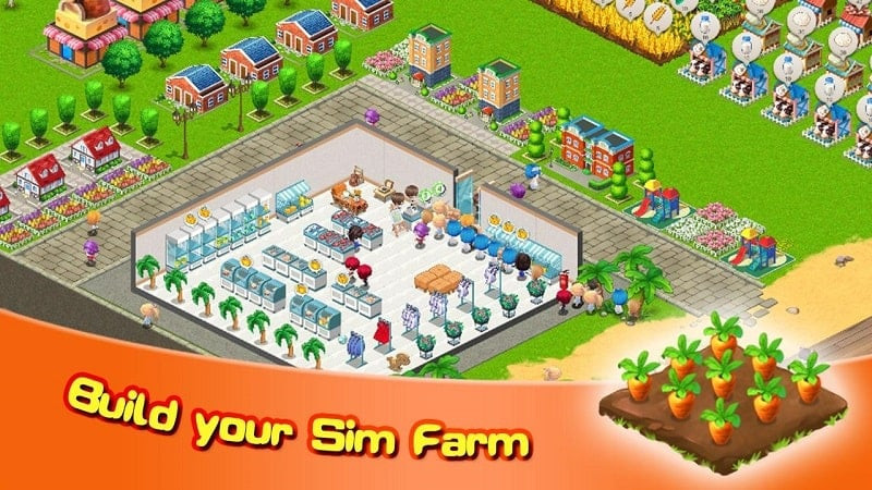 Sim Farm MOD APK gameplay