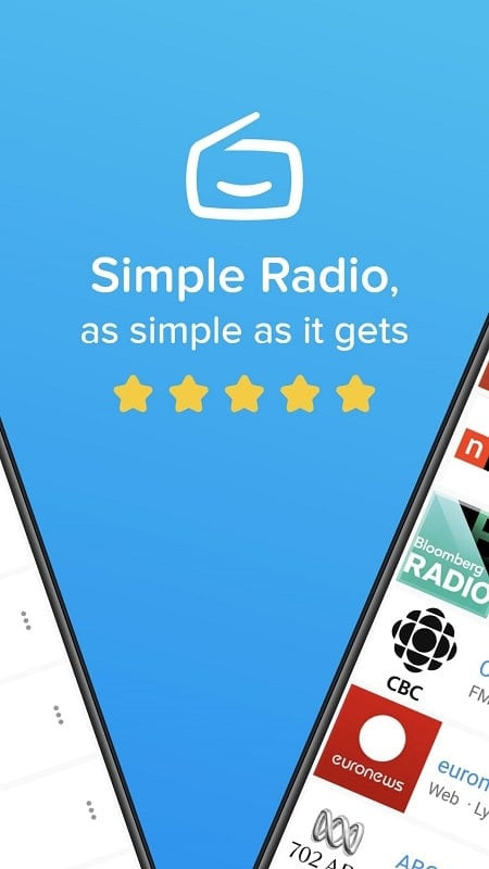 Simple Radio MOD APK - Hơn 30.000 kênh radio