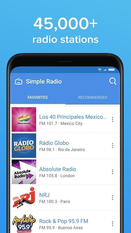 Simple Radio MOD APK - Nội dung phong phú, đa dạng