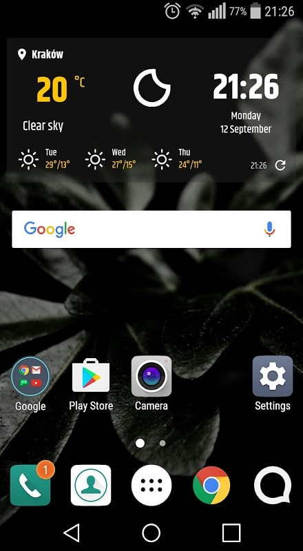 Simple Weather & Clock Widget App Icon