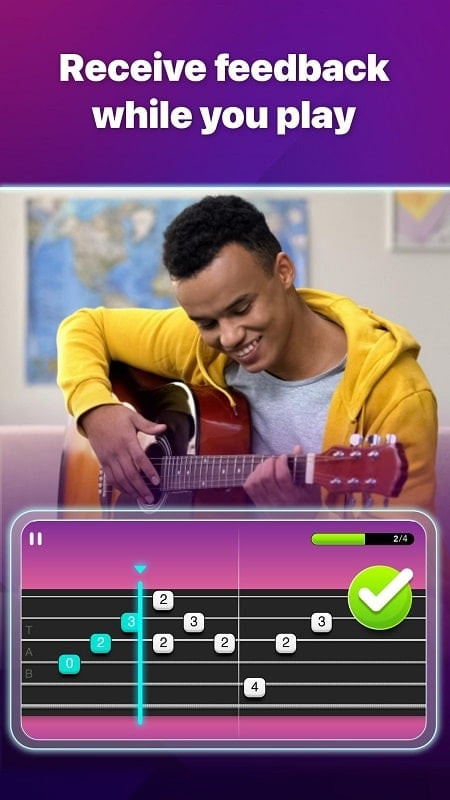 Simply Guitar by JoyTunes Mod APK Screenshot