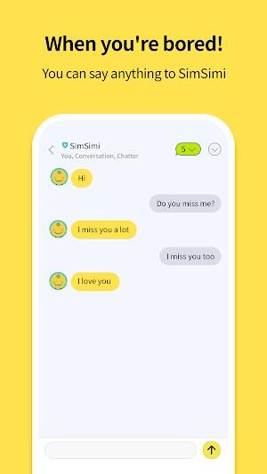 Simsimi Mod APK download button