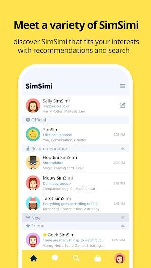 Simsimi Mod APK latest version screenshot