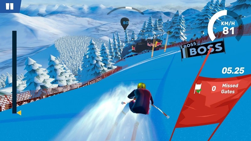 Ski Challenge on Android device