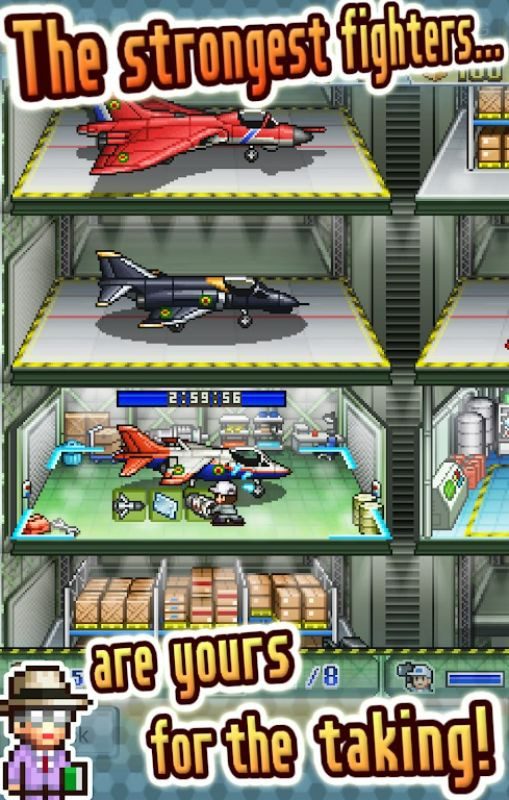 Skyforce Unite! APK screenshot showing the game map