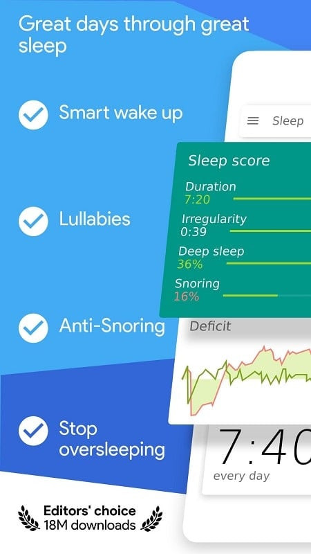 Sleep as Android MOD APK - Theo dõi giấc ngủ