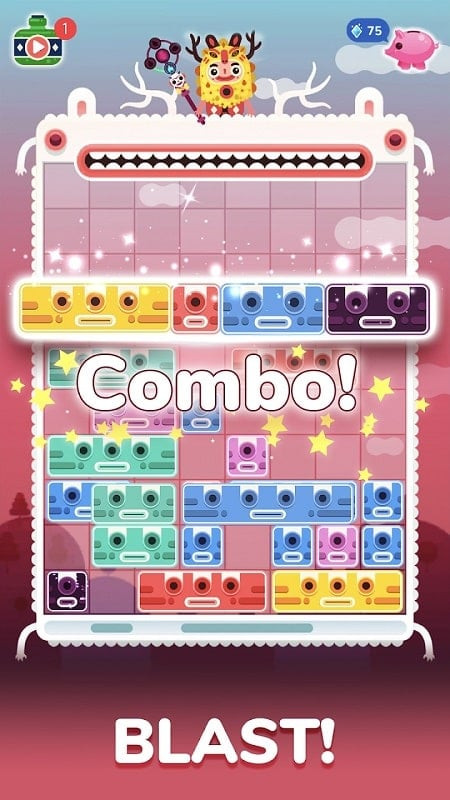 Slidey Block Puzzle challenging level screenshot